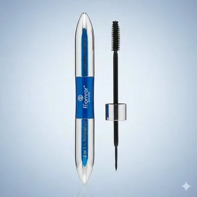 Flormar 2 In 1 Mascara Eyeliner, 1 Pc , Easy To Carry 