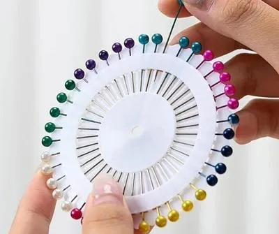 120 Pcs Metal Pearl Hijab Pins, 3 Card For Carrying Your Hijab, Ramadan Special 