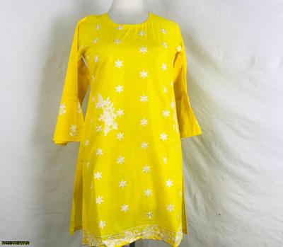 Women's Stitched Arabic Lawn Embroidered Shirt