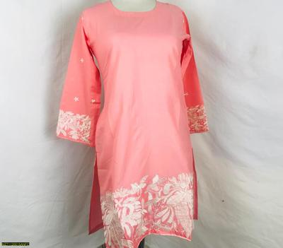 Women's Stitched Arabic Lawn Embroidered Shirt