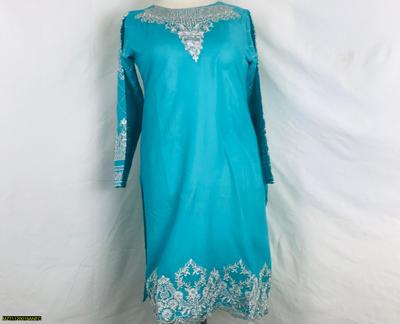 Women's Stitched Arabic Lawn Embroidered Shirt