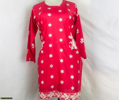 Women's Stitched Arabic Lawn Embroidered Shirt