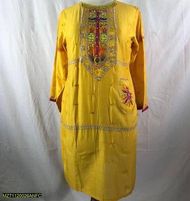 Women's Stitched Arabic Lawn Embroidered Shirt