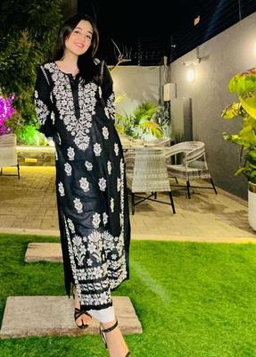 1 Pc Women's Stitched Cotton Embroidered Shirt