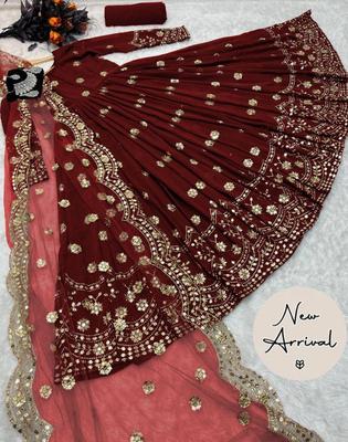 3 Pcs Women's Stitched Shamoz Silk Embroidered Maxi Suit