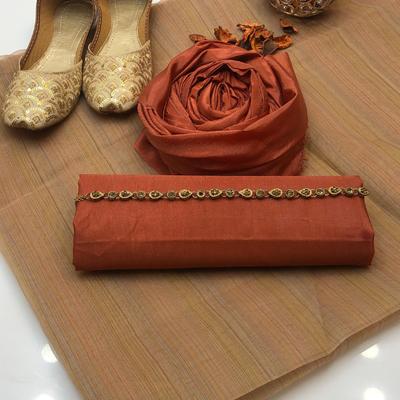 3 Pcs Women's Unstitched Plain Suit