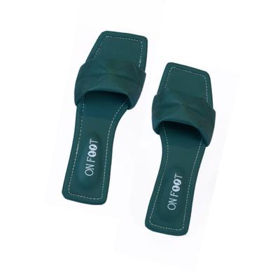 Women's Rexine Casual Flats - Green