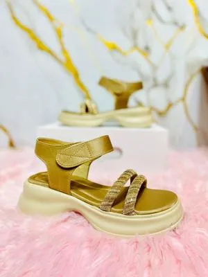 Stylish Women's PU Leather Casual Sandals - 1 Pcs Available in Brown