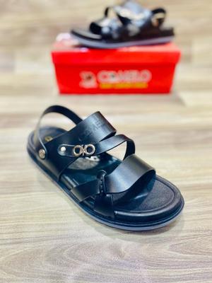 Men's Casual Black Synthetic Leather Shoes - 1 Pair