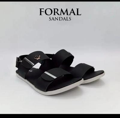 Men's Casual Leather Sandals - 1 Pcs in Stylish Black
