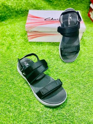 Men's Casual Leather Sandals - 1 Pcs in Black