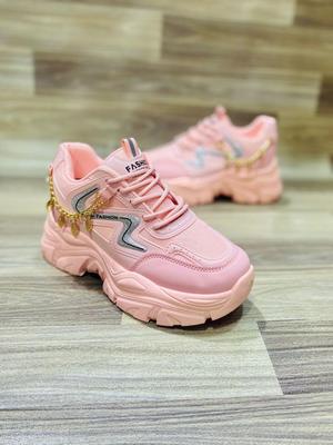 Trendy Women's Casual Fabric Joggers - 1 Pcs in Pink