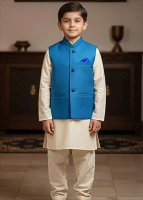 Kids Stylish Suiting Stitched Premium Waistcoat 