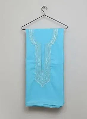 Men’s Unstitched Cotton Embroidered Suit