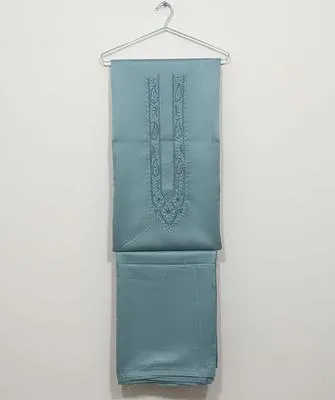 Men’s Unstitched Cotton Embroidered Suit