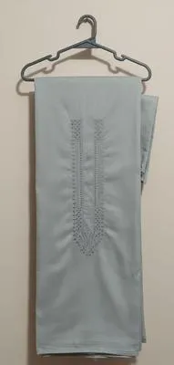 Men’s Unstitched Cotton Embroidered Suit