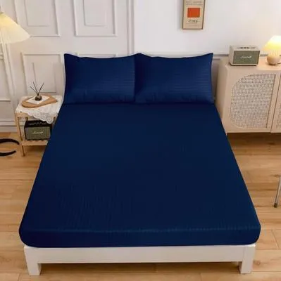 3 Pcs Cotton Sotton Embossed Fitted Sheet