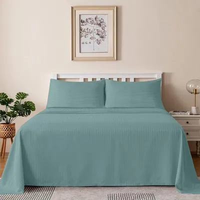 3 Pcs Cotton Sotton Embossed Fitted Sheet