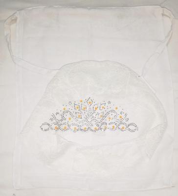 2 Pcs Girl's Chiffon Plain Naqab Patti