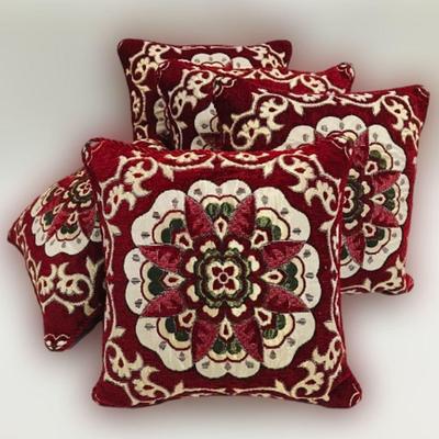 5 Pcs Velvet Jacquard Printed Cushion Covers