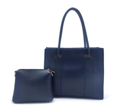 Women's PU Leather Plain Hand Bag Set
