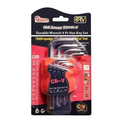 9 Pcs Chrome Vanadium Steel Wrench Set 