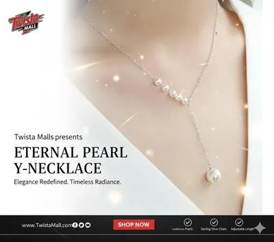 Beautiful Pearl Y Necklace