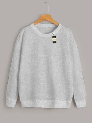 1 Pc Women's Stitched Plain Sweat Shirt