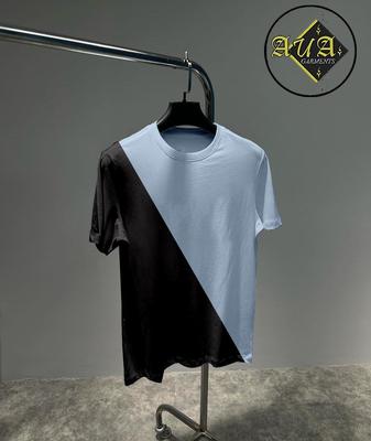 1 Pc Cross Panel Shirts For Men's - Black