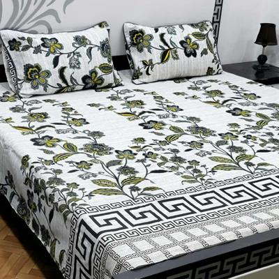 Crystal Cotton Printed Double Bedsheet