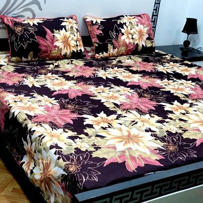 Crystal Cotton Printed Double Bedsheet