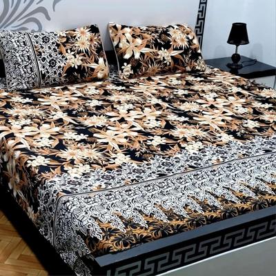 Crystal Cotton Printed Double Bedsheet