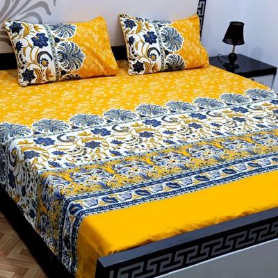 Crystal Cotton Printed Double Bedsheet