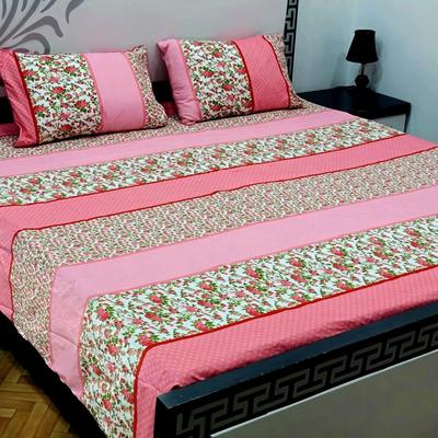 Crystal Cotton Printed Double Bedsheet