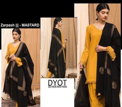 3 Pcs Women's Unstitched Lawn Suit