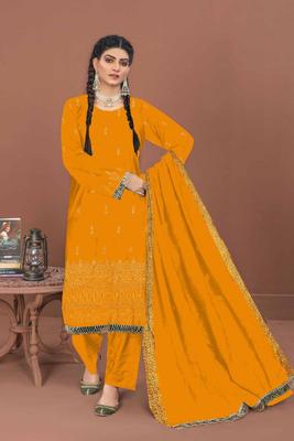 3 Pcs Women's Unstitched Embroidered Suit