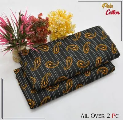 2 Pcs Women's Unstitched Printed Suit