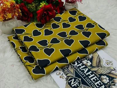 2 Pcs Women's Unstitched Printed Suit