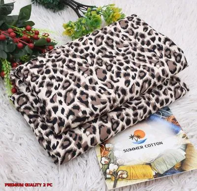 2 Pcs Women's Unstitched Printed Suit