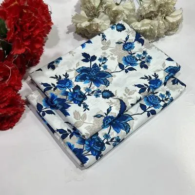 2 Pcs Women's Unstitched Printed Suit