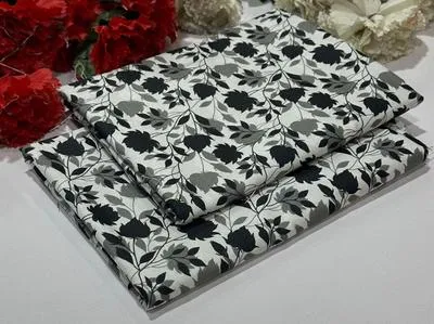 2 Pcs Women's Unstitched Printed Suit