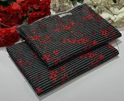 2 Pcs Women's Unstitched Printed Suit