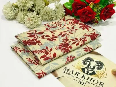 2 Pcs Women's Unstitched Printed Suit