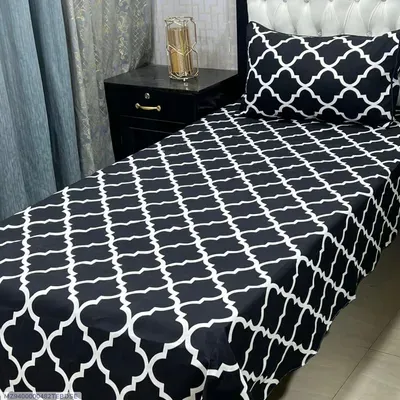 2 Pcs Crystal Cotton Printed Single Bedsheet thumbnail 2