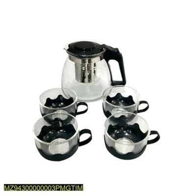 1 Pc Infuser Tea Pot With 4 Cups