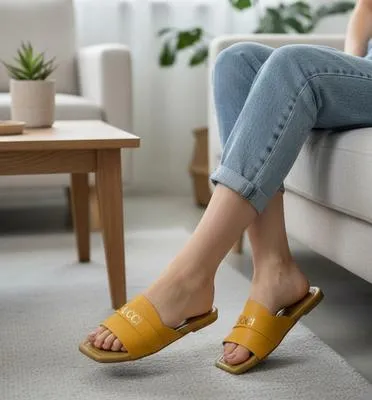 Women's Rexine Fancy Slippers