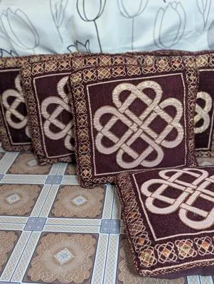 5 Pcs Velvet Jacquard Printed Cushion Cover