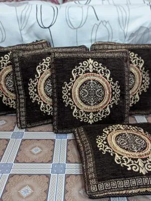 5 Pcs Velvet Jacquard Printed Cushion Cover