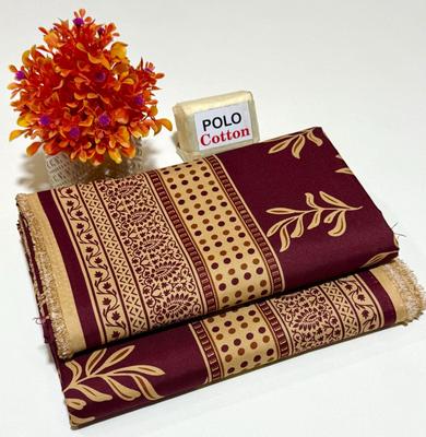 2 Pcs Women's Unstitched Printed Suit