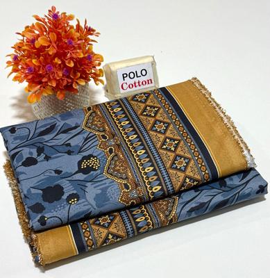 2 Pcs Women's Unstitched Printed Suit